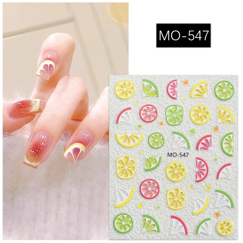 สติ๊กเกอร์ติดเล็บคิตตี้สีแดงแอปเปิ้ลนูน3งสีเขียวแอปเปิ้ลเชอร์รี่ผลไม้มะนาว ทําเอง สติ๊กเกอร์ติดเล็บ – โปรปัง