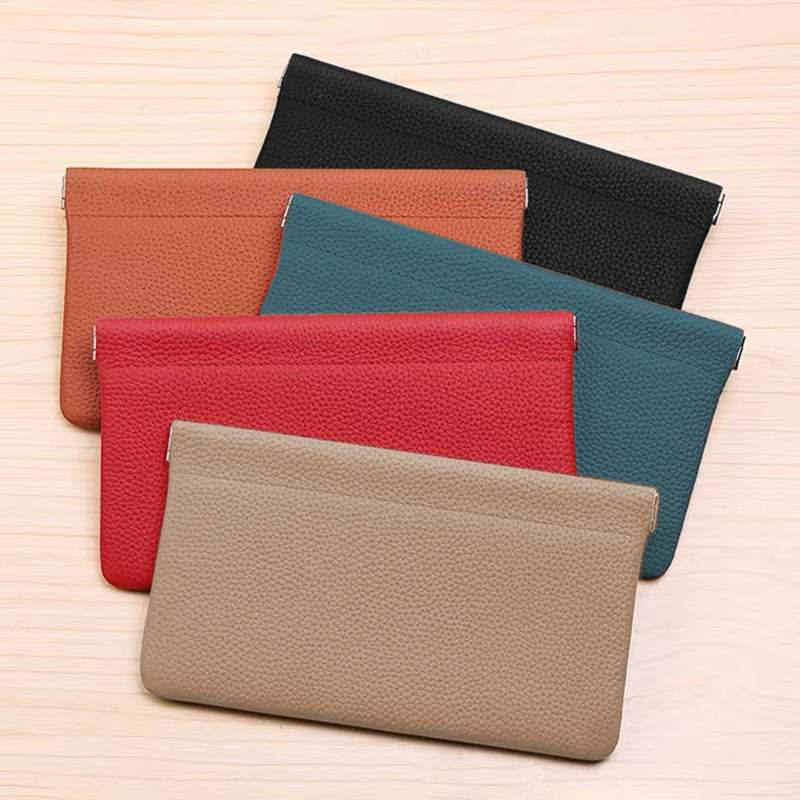 แฟชั่นผู้หญิง PU Mini Wallet Purse Ultra-thin Short Change Bag Small Organizer Bag [WE]
