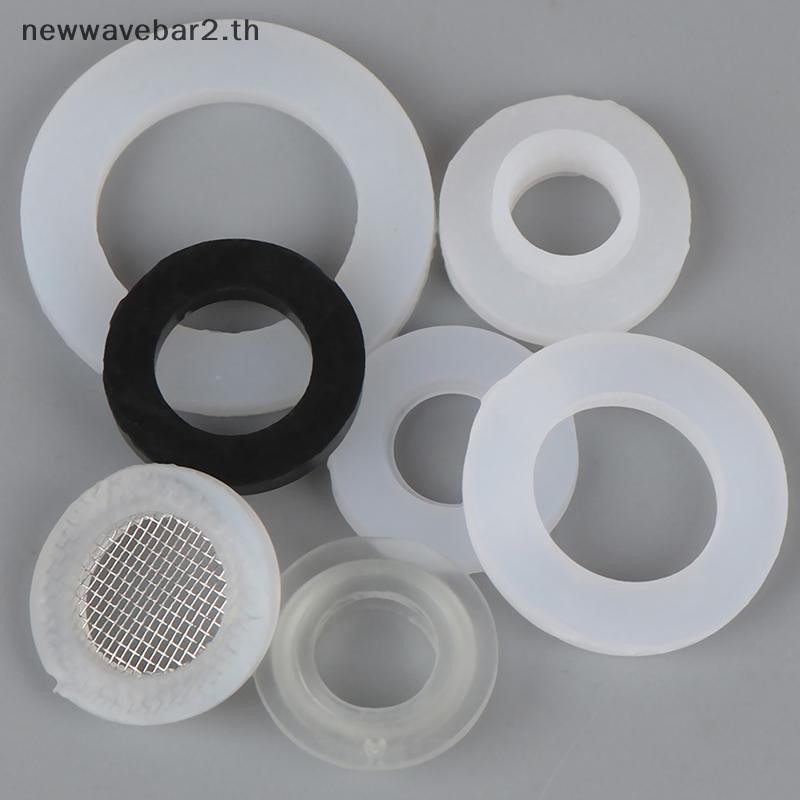 # คลื่น # 1/2" 3/4" 1"แหวนยางซิลิคอนแบนปะเก็นแหวนปิดผนึกสําหรับหัวฉีดฝักบัว .