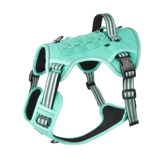 ❗ขายหมดเวลาจำกัด❗สายจูง ใหญ่ ฮาร์เนสสุนัขหลายฟังก์ชัน บล็อกพุ่งกระโจน สไตล์ทหาร เสื้อสุนัข ปลอกคอสุนัข JOLIFIELD