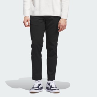 adidas กอล์ฟ กางเกงขายาวแต่งพลีท Go-to ผู้ชาย สีดำ JM9374