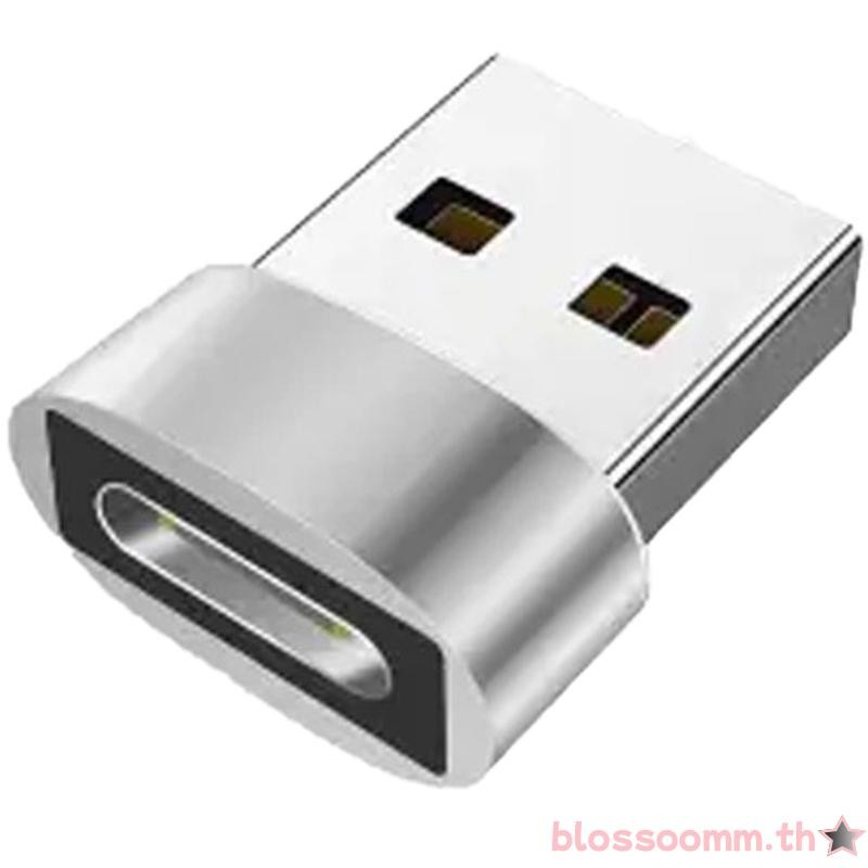 BLOSS ตัวแปลง USB เป็น USB C ขั้วต่อชายกับหญิงอะแดปเตอร์แปลงหลายสีสําหรับโทรศัพท์แท็บเล็ตหูฟัง
