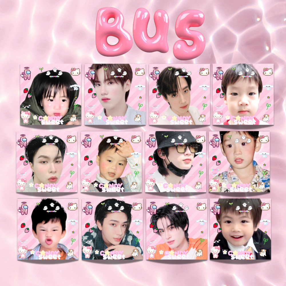 สติ๊กเกอร์ (BUSxTiny) 1 เซ็ตได้ 30 ชิ้น ใช้เป็นของแจก ตกแต่ง แปะพัสดุ กันน้ำ [มีของแถมทุกออเดอร์]