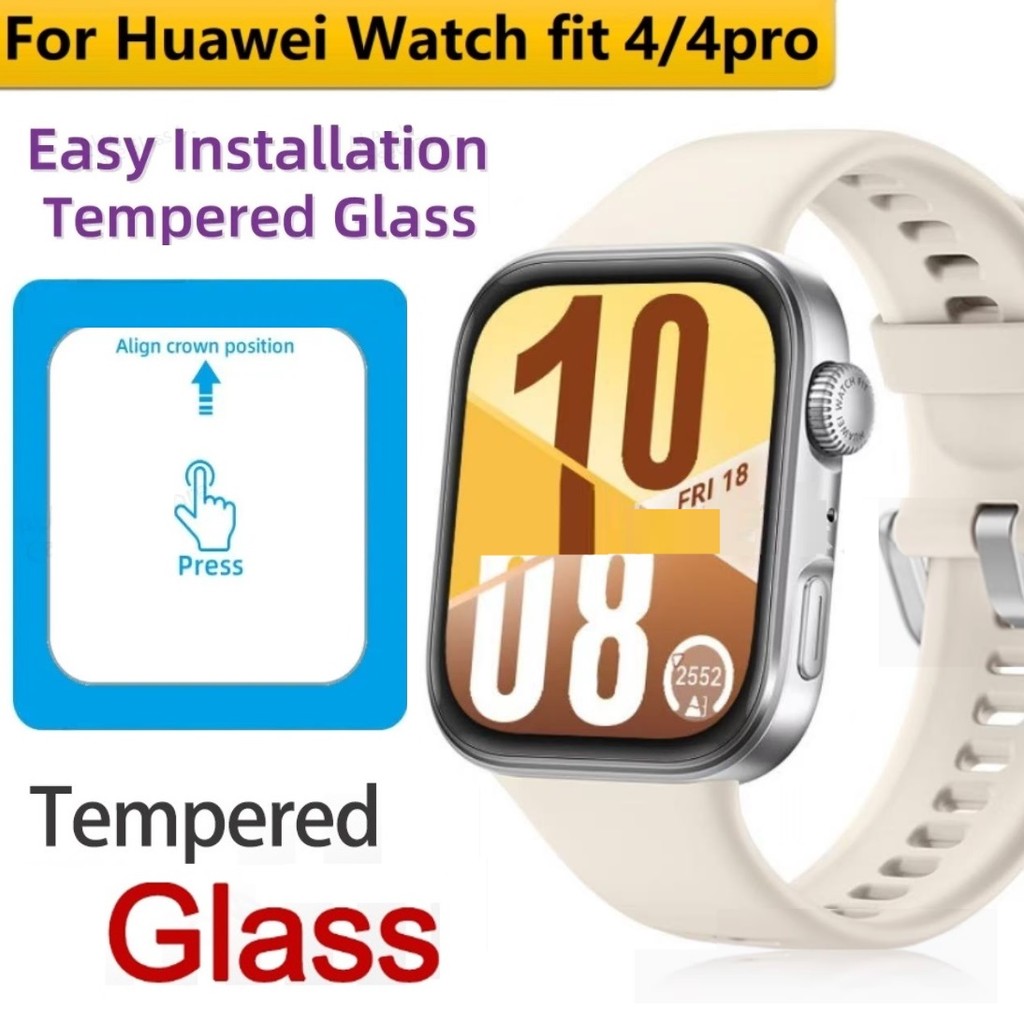 Easy Install Tempered Glass For Huawei watch Fit 4 ฟิล์ม Huawei watch Fit 4 Pro Tempered Glass Explo