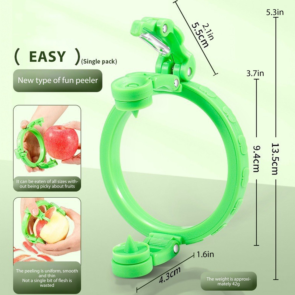 【จัดส่งท้องถิ่น】สแตนเลสผลไม้ปอก-มืออาชีพเหมาะกับการทํางานผักปอกเปลือกเครื่องมือสําหรับแอปเปิ้ล/หู/มันฝรั่ง, แกดเจ็ต ครัวอเนกประสงค์ที่มีลื่นจับ