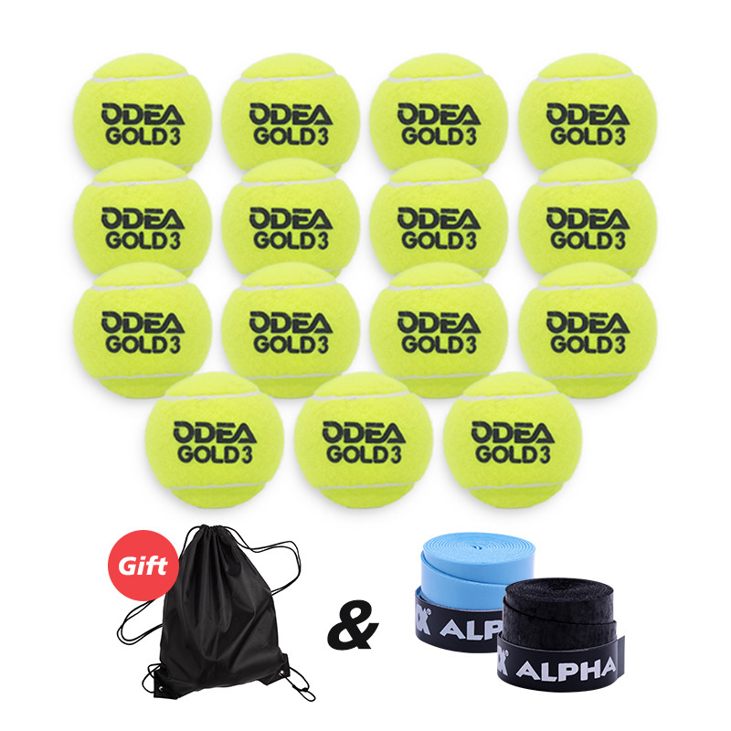 ODEA ลูกเทนนิส Pressureless สําหรับการฝึกอบรมเทนนิสมืออาชีพขั้นสูง 50% ขนสัตว์ ITF Standard Exerciser ฝึกเทนนิส