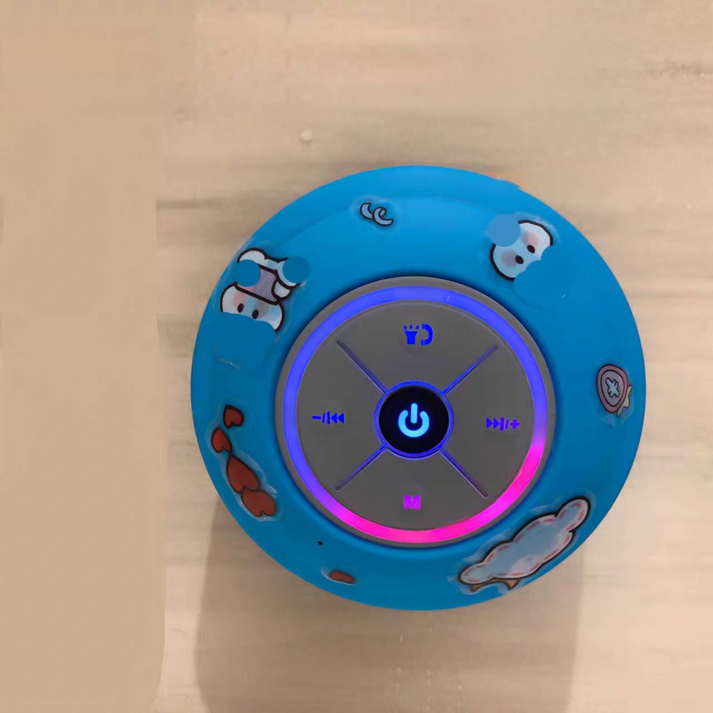 แถมฟรีสติ๊กเกอร์ ลำโพงบลูธูทกันน้ำ ลำโพงกันน้ำไร้สายแฮนด์ฟรี น่ารัก เสียงดี ลำโพงติดผนัง ติดในห้องน้ำได้ - รูปที่ 4