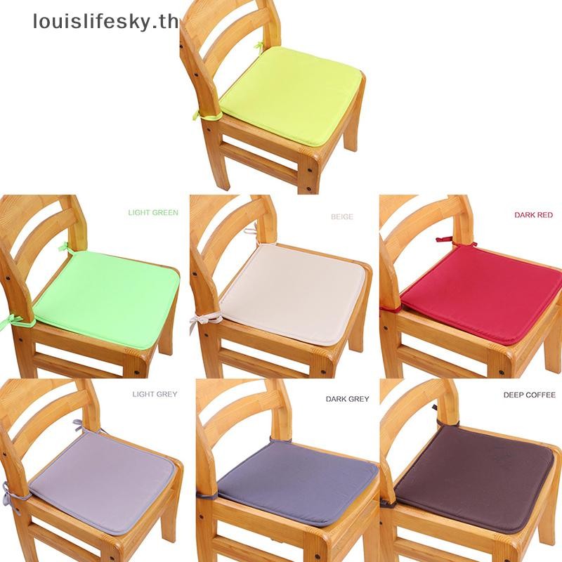 Llth เบาะนุ่มเก้าอี้สํานักงานสวนในร่มเบาะรองนั่งรับประทานอาหาร Tie On Square Foam Patio HOT