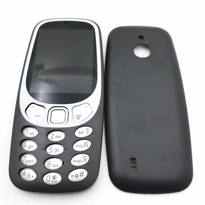 ใหม่ที่อยู่อาศัยเต็มรูปแบบสำหรับ Nokia 3310 (รุ่น4G) ใบหน้ากรอบแบตเตอรี่ที่ครอบคลุมกรณีแป้นพิมพ์