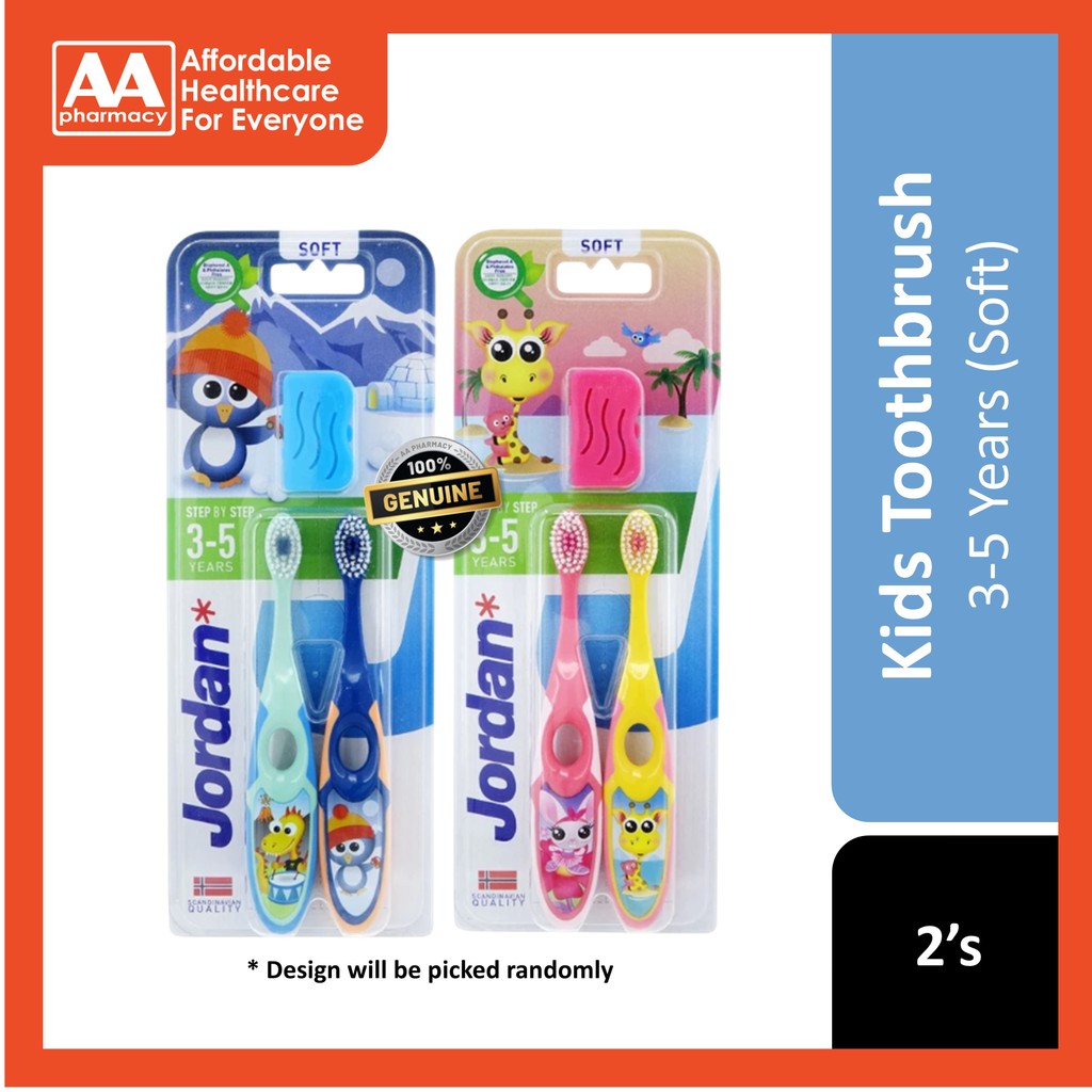 แปรงสีฟัน Jordan Step 2 (อายุ 3 - 5 ปี) Soft 2s