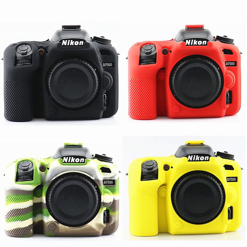 Silicone Armor Skin Case Body Cover Protective DSLR Camera Bag For Nikon D7500 ONLY