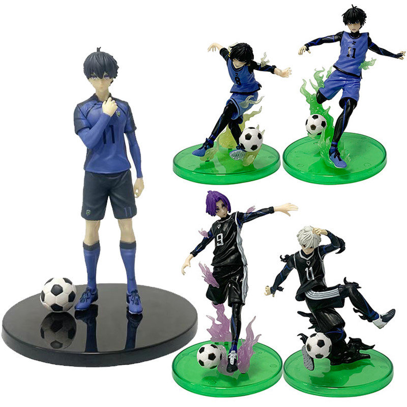 Blue LOCK Action Figure Isagi Yoichi Nagi Seishiro 17CM Football Boy Model Ornament