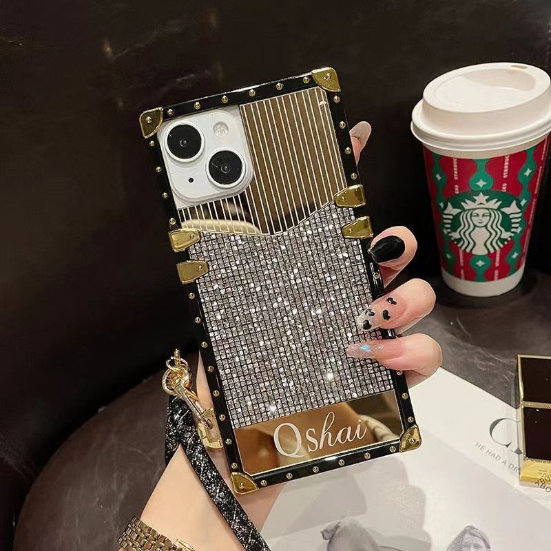 ปลอกIphone 16 Pro Max 17 AIR 16e 15 14 13 12 11 Pro Max XR XS 8 7 6 Plusหรูหราแฟชั่นกระจกGlitterกันกระแทกเคสโทรศัพท์ - รูปที่ 2