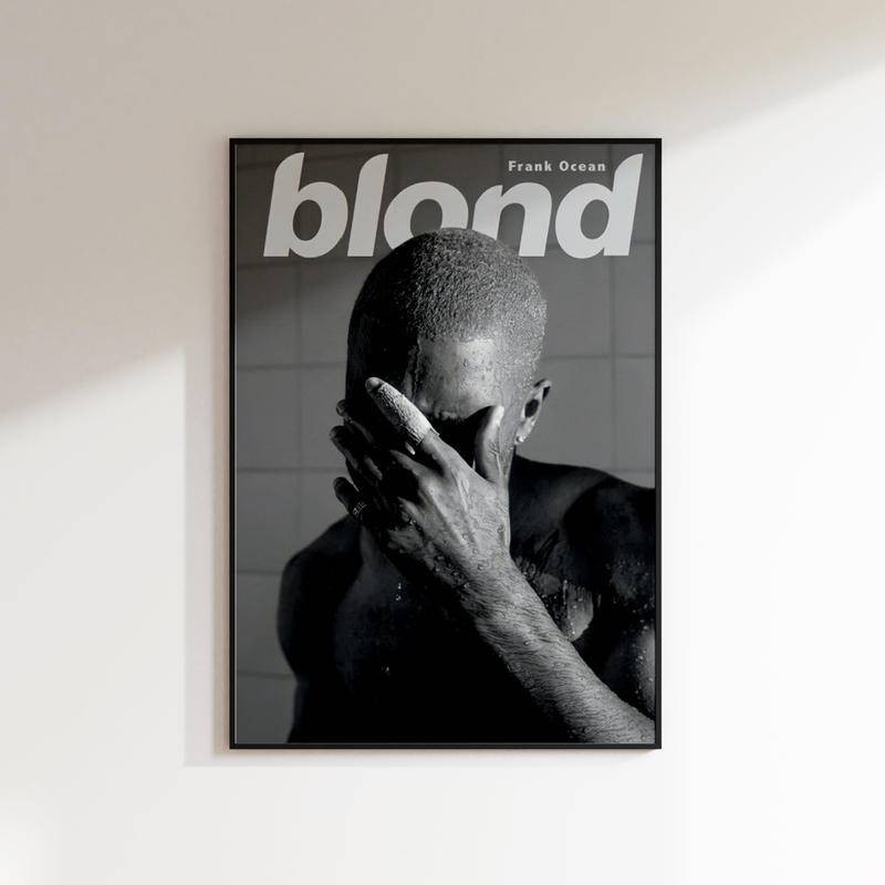 Frank Ocean Blond โปสเตอร์ผ้าใบวินเทจ, Frank Ocean, Blond, ตกแต่งสํานักงาน, ตกแต่งบ้าน, โปสเตอร์ย้อนยุค, ความงาม Wall Art