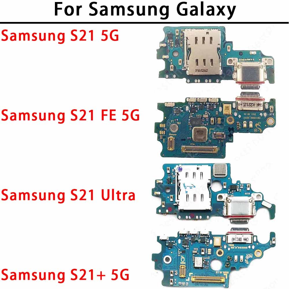 พอร์ตชาร์จสําหรับ Samsung Galaxy S21 FE Ultra Plus 5G G991 G990 G998 G996 ชาร์จบอร์ดอะไหล่