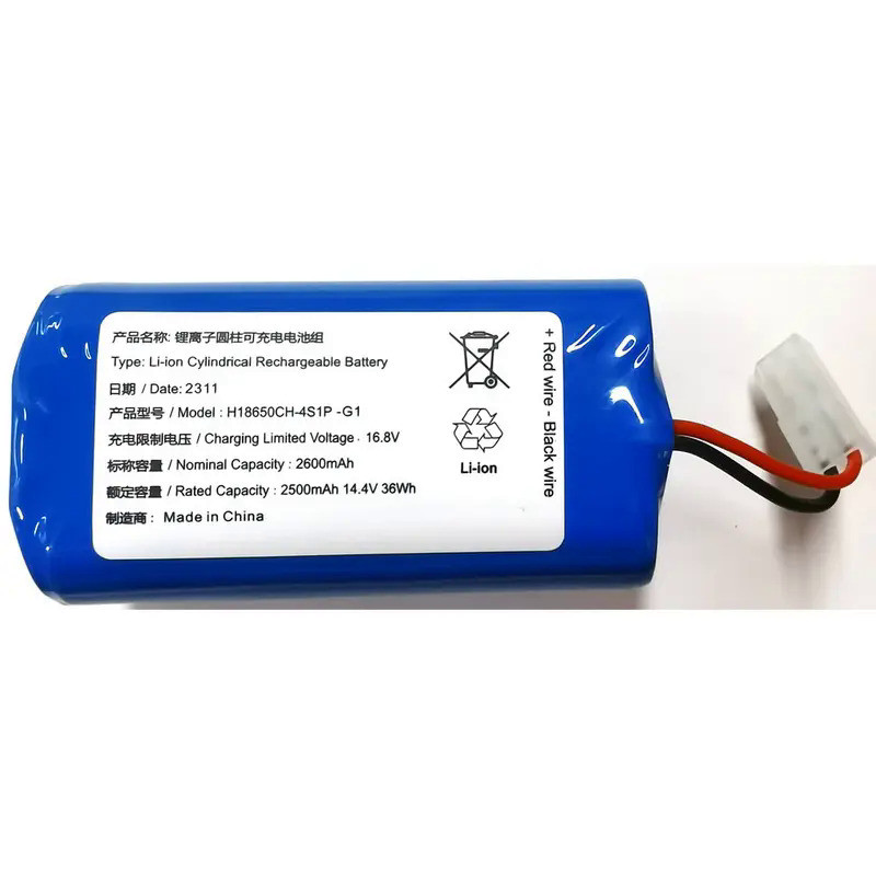แบตเตอรี่ ชุดแบตเตอรี่ Li-ion H18650CH-4S1P-G1ใหม่สำหรับ Xiaomi Mijia Mi Robot vacuum-MOP Essential 