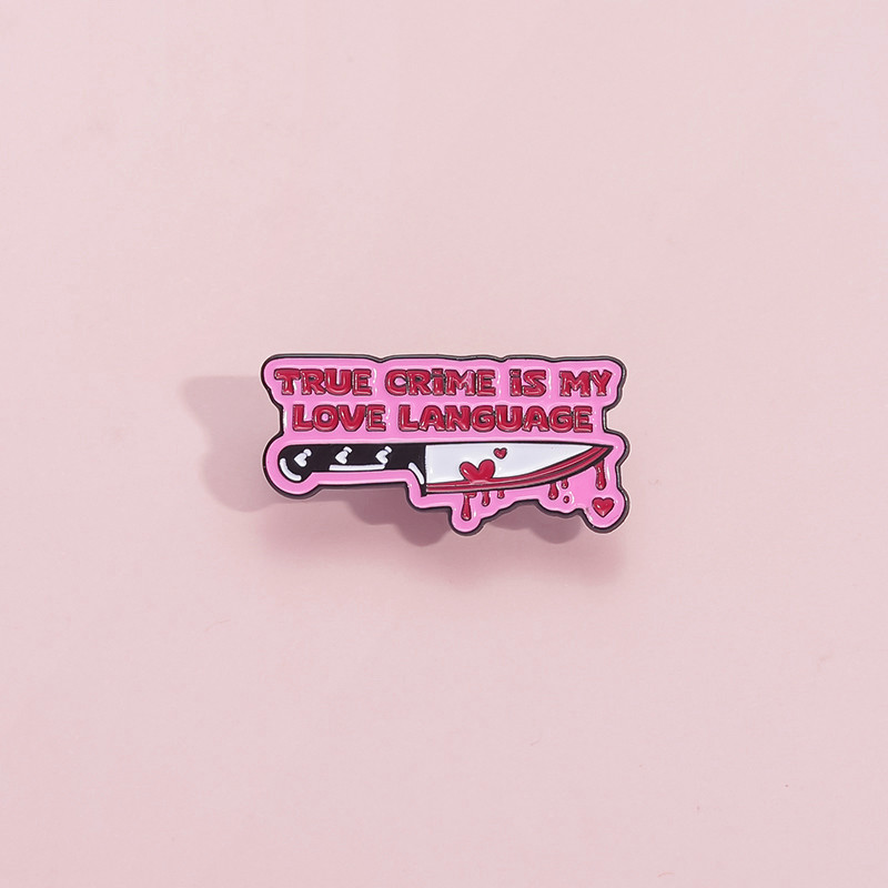 ตลก True My Love ภาษาเข็มกลัด Pins เข็มกลัดการ์ตูนป้ายโลหะกระเป๋าเป้สะพายหลังอุปกรณ์เสริมของขวัญ