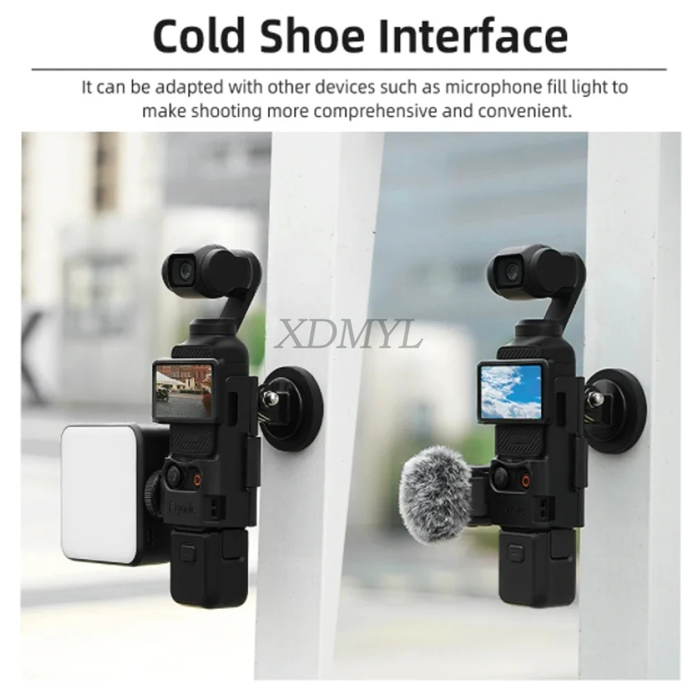 กรอบขยายสําหรับกระเป๋า 3 Magnetic Fix Mount ฐานคลิปอะแดปเตอร์อินเทอร์เฟซสําหรับ DJI Osmo Pocket 3 อุปกรณ์เสริมสําหรับกล้อง
