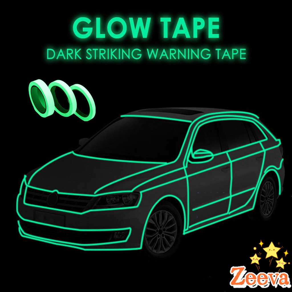 ZEEVA เทปเรืองแสง ยาว 3 เมตร เทปสะท้อนแสง Luminous tape