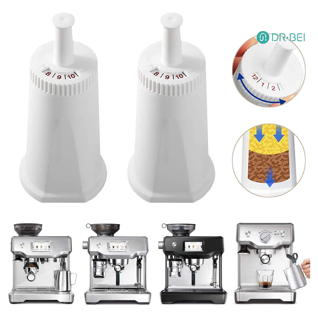 Dr.bei 2 ชิ้นกรองน้ําสําหรับ Breville Claro เปลี่ยนกรองสําหรับ Barista Bambino เสริมรสชาติกาแฟเข้ากั