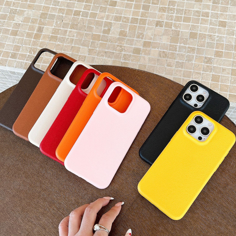 Simple หนังสําหรับ Xiaomi 15 Pro 14 Pro 13 Pro 12X 12S Poco X6 X5 F6 F5 Pro F3 F2 Pro X3 GT X2 5G 4G แฟชั่น PU หนังนุ่ม Anti-fall กันกระแทกกรณี