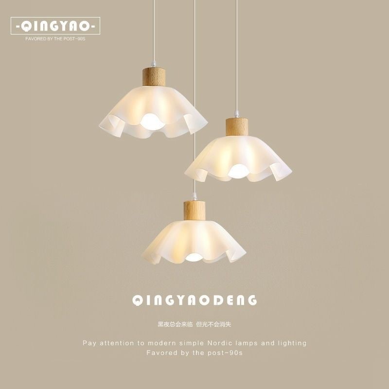 LICOโคมไฟแขวนทรงผ้าสไตล์นอร์ดิก ให้บรรยากาศอบอุ่น แบบสามหัว