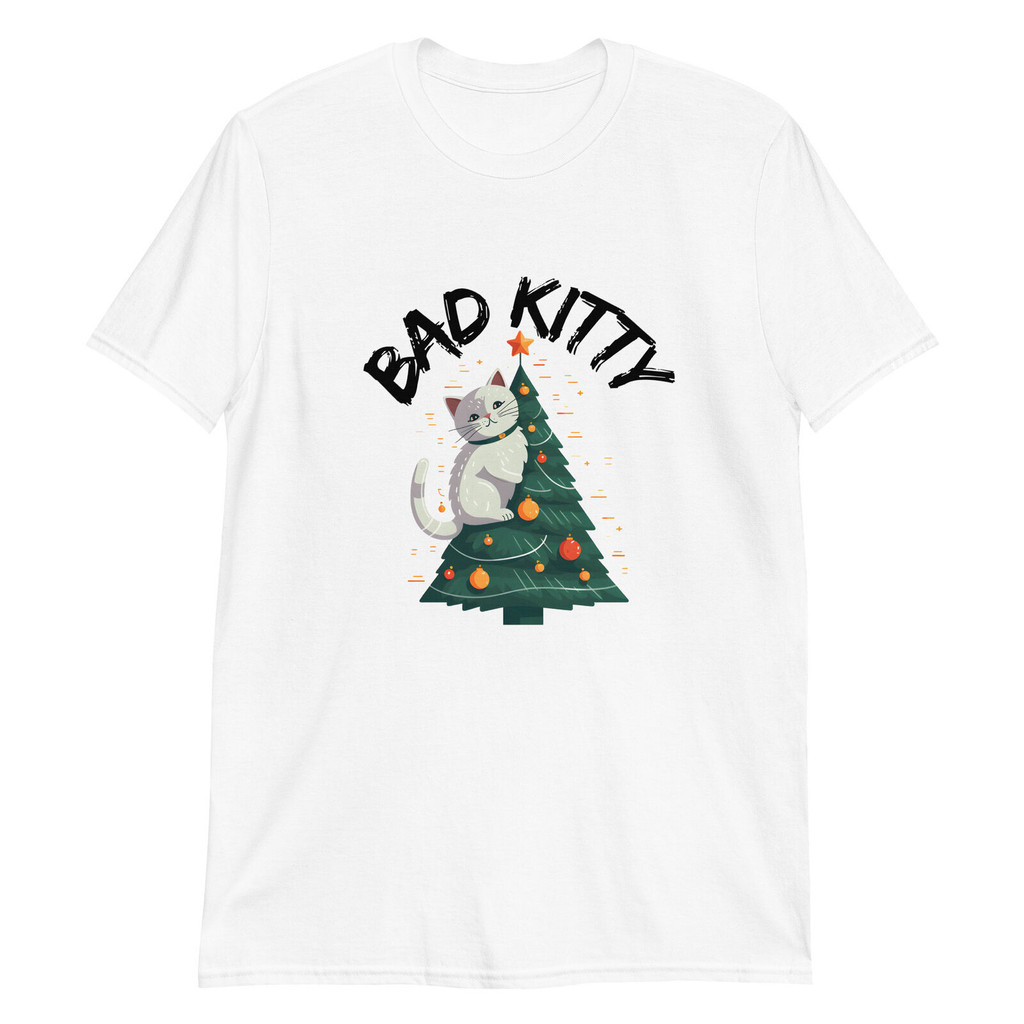 เสื้อยืด Bad Cat Kitty Christmas Chaos