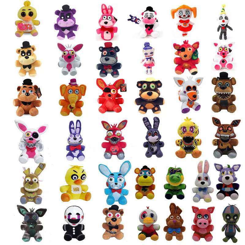 40 Style 18-20cm FNAF Plush Toys Five Night At Freddy Bear Bonnie Chica Baby Ballora Foxy Plush Stuf