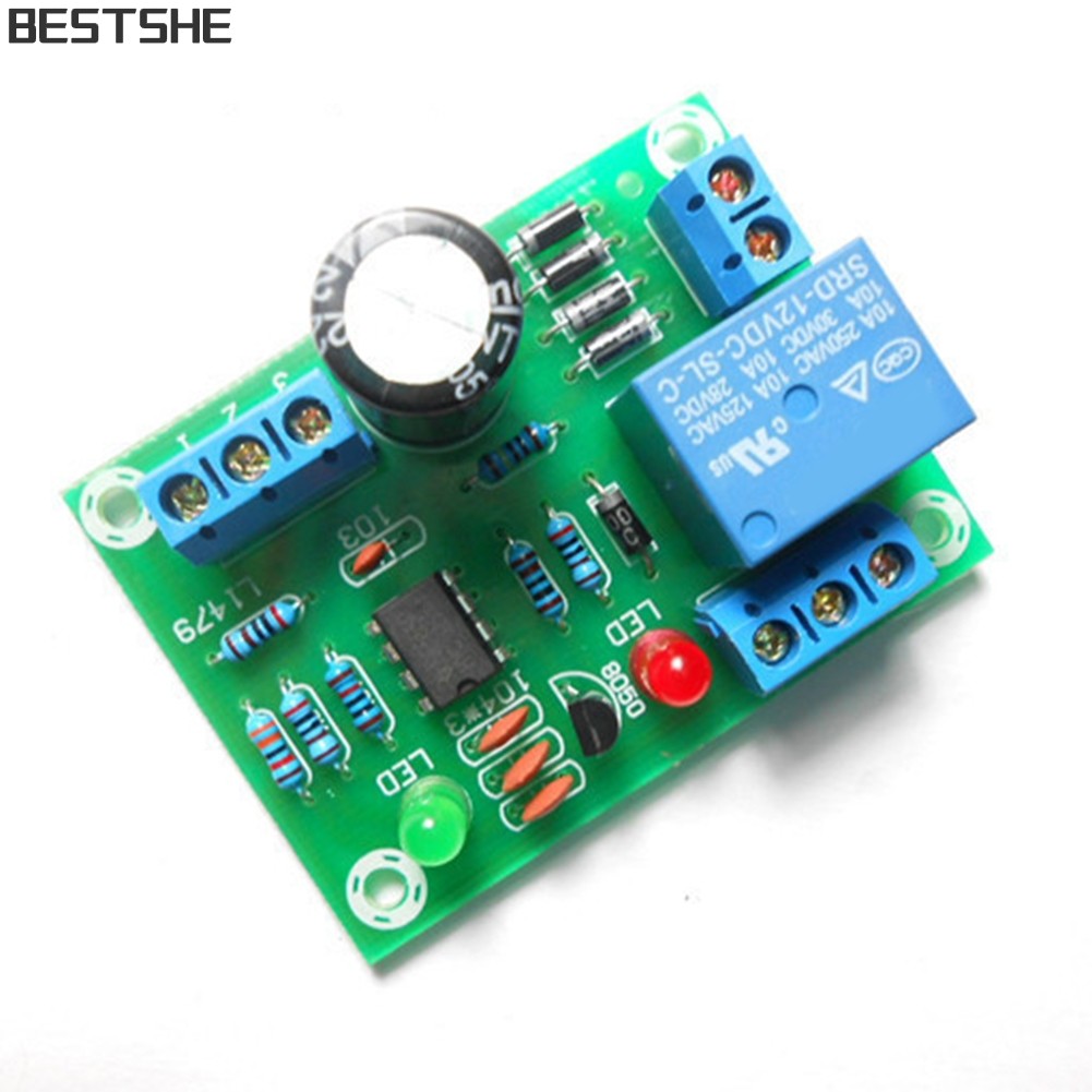 <bestshe> ระดับน้ํา 12V สวิตช์ควบคุมอัตโนมัติ โซลินอยด์วาล์ว บอร์ดรีเลย์ปั๊มมอเตอร์
