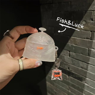 (Pro3 2025)กระเป๋าใส่ขยะสําหรับ AirPods4/4ANC/1/2/3/Pro/Pro2/Pro3 เคสซิลิโคนอ่อนนุ่มพร้อมคาราบิเนอร์