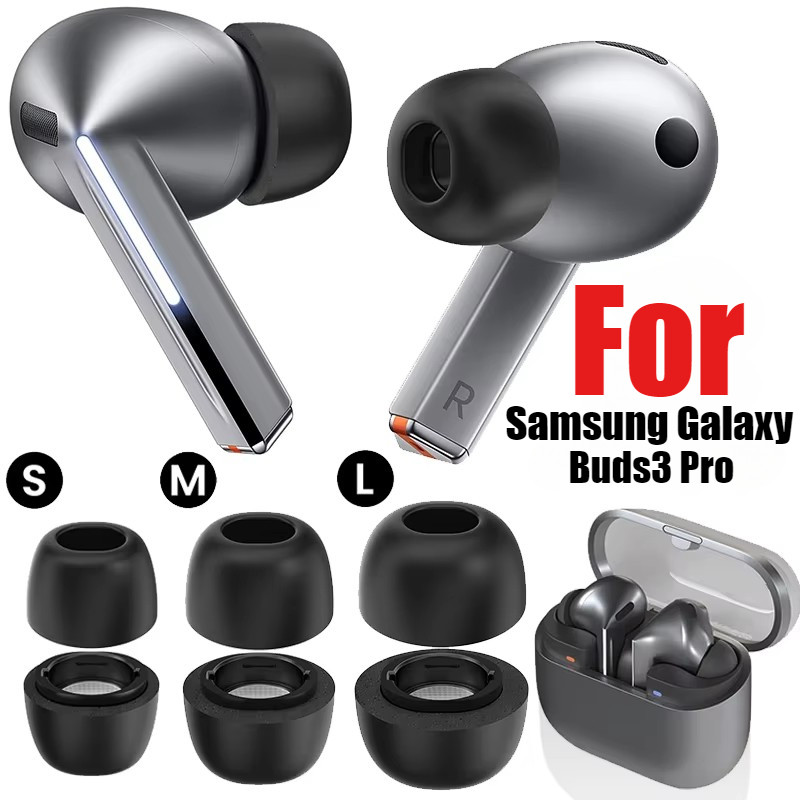 จุกหูฟังซิลิโคนหน่วยความจําสําหรับ Samsung Galaxy Buds3 Pro ที่อุดหูลดเสียงรบกวนหูฟัง Rebound นุ่ม A