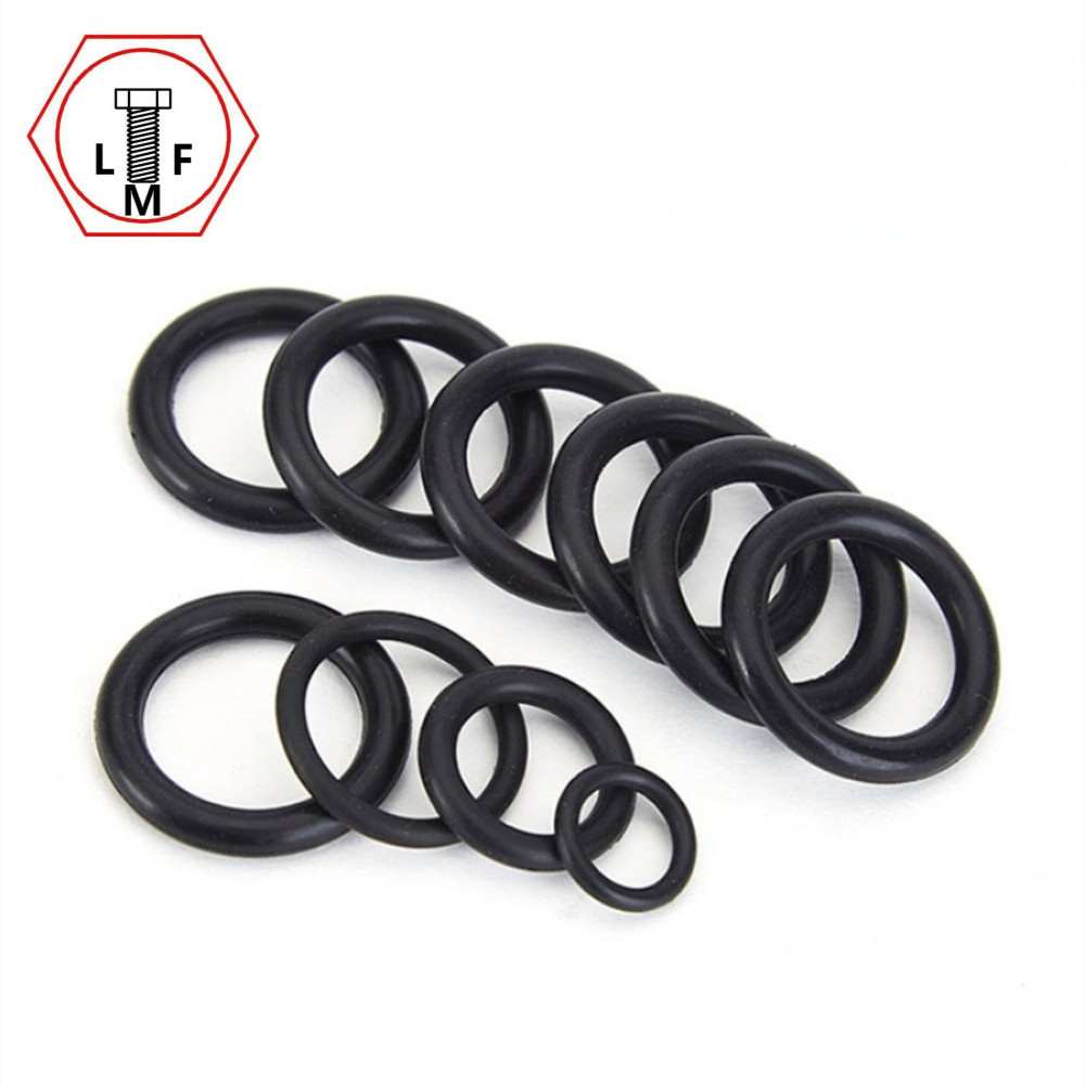 [-LMF]Black Nbr O-Ring O-Ring ปะเก็นซีล (CS2.0mm*OD8~125mm) - รูปที่ 3