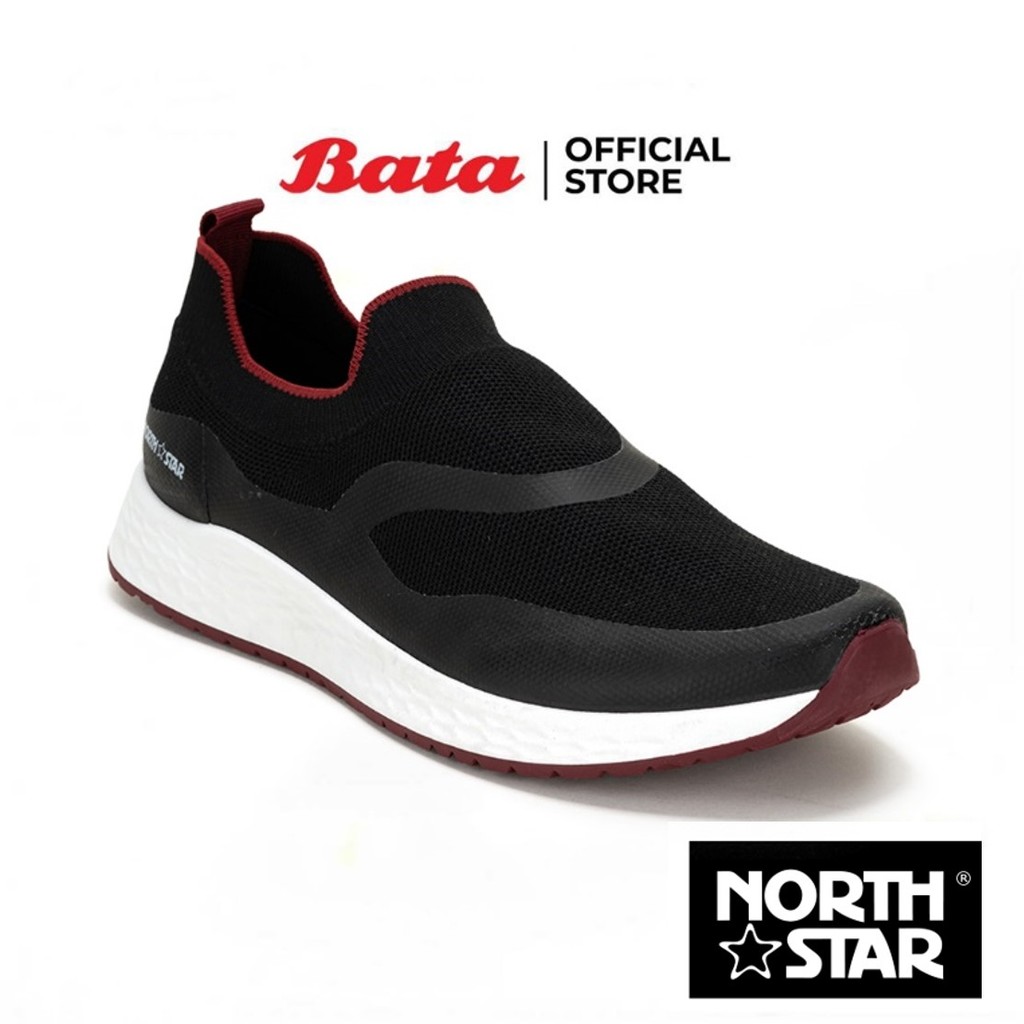 Bata บาจา by North Star รองเท้าสลิปออนแบบสวม สนีคเกอร์ ลำลอง สวมใส่ง่าย สำหรับผู้ชาย สีขาว 8201062 สีดำ 8206062