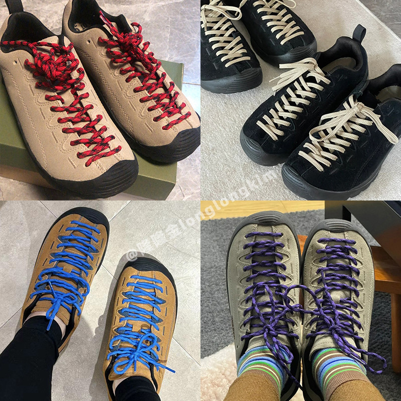 เหมาะสําหรับรองเท้า Keen Keen Red Blue Purple Round Toe Lace-Up รองเท้ากลางแจ้งผู้หญิง