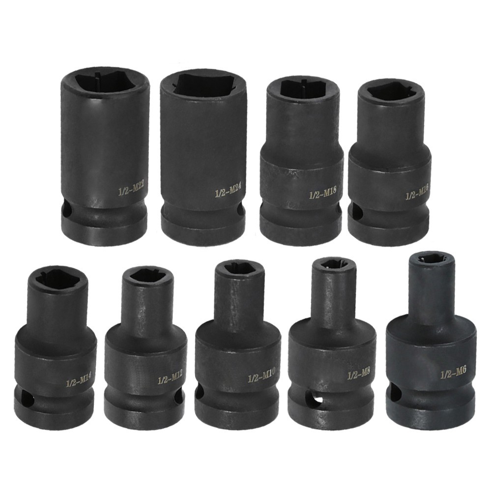 Suqare Screw Tap Socket 1/2 นิ้ว driver สําหรับ Square driver ประแจไฟฟ้า M6-M24 โปรโมชั่นใหญ่