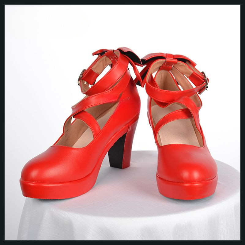ราคาต่ำสุด 🍀Puella Magi Madoka Magica Kaname Madoka Akemi Homura Cosplay shoes