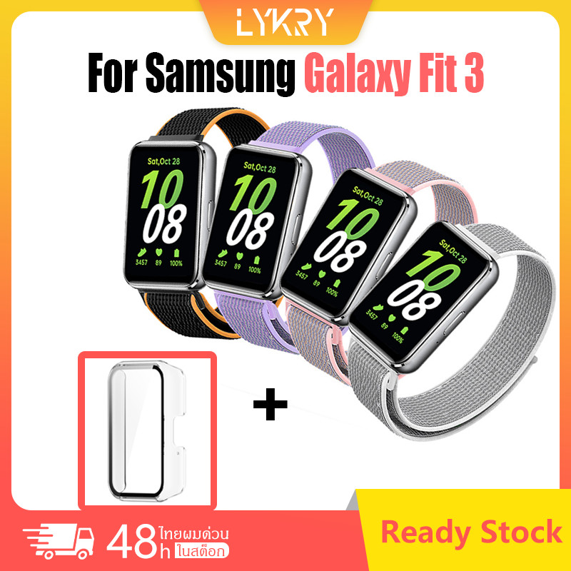 【เคส+สาย】สาย Samsung Galaxy Fit 3 สายนาฬิกาข้อมือไนล่อน เคส Galaxy Fit 3 All-in-one PC Hard case