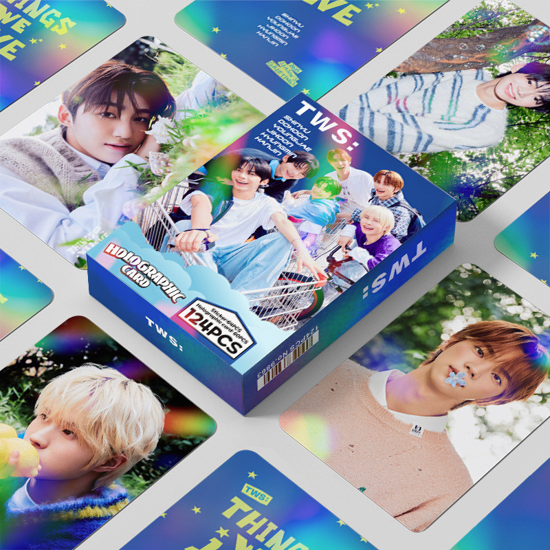 Tws Laser Photocard Lomo Card การ์ด 60 ชิ้น + สติ๊กเกอร์ขนาดเล็ก 64 ชิ้น