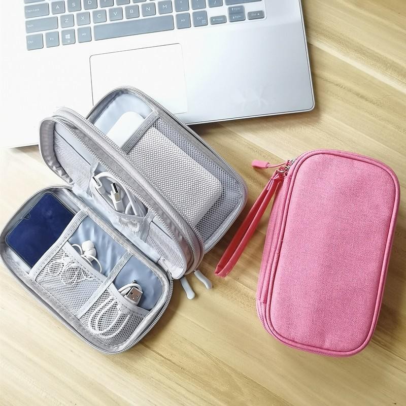 tokyosellected(T2281) กระเป๋าเก็บสายเคเบิล/USB/สายชาร์จ/ชุดหูฟังชาร์จ จัดระเบียบ