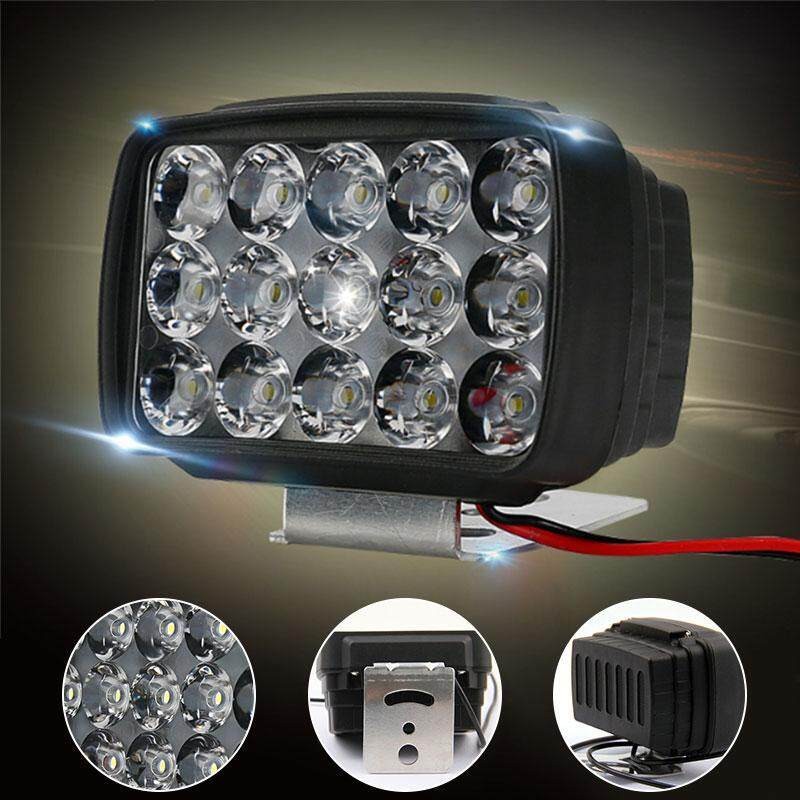 MOTUS ไฟหน้ารถจักรยานยนต์ ไฟสปอร์ตไลท์ LED 15LED 30W 6500K ไฟตัดหมอกไฟหน้ารถสำหรับ ATV UTV Scooter - รูปที่ 2