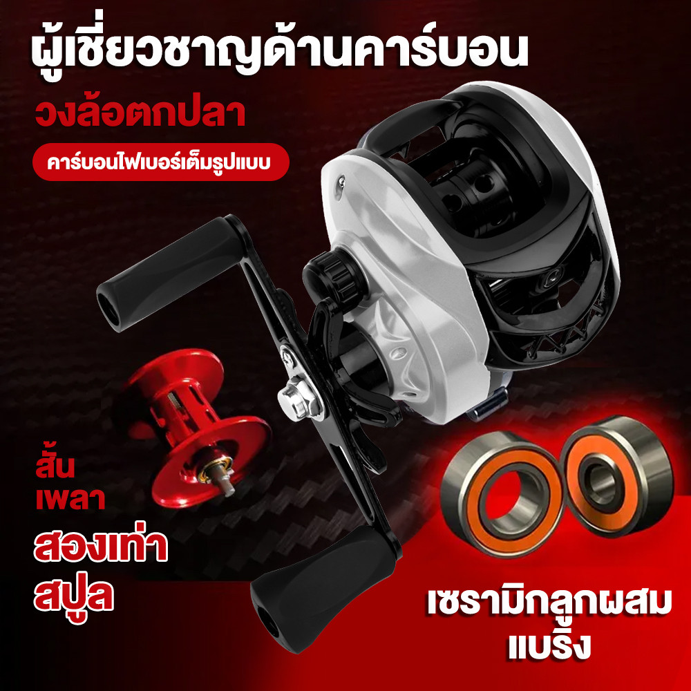 รอกหยดน้ำ แบริ่ง 18 + 1BB รอกตกปลา 2000-7000 รอกสปิน 7.2: 1รอกสปิน แรงลากสูงสุด 8KG