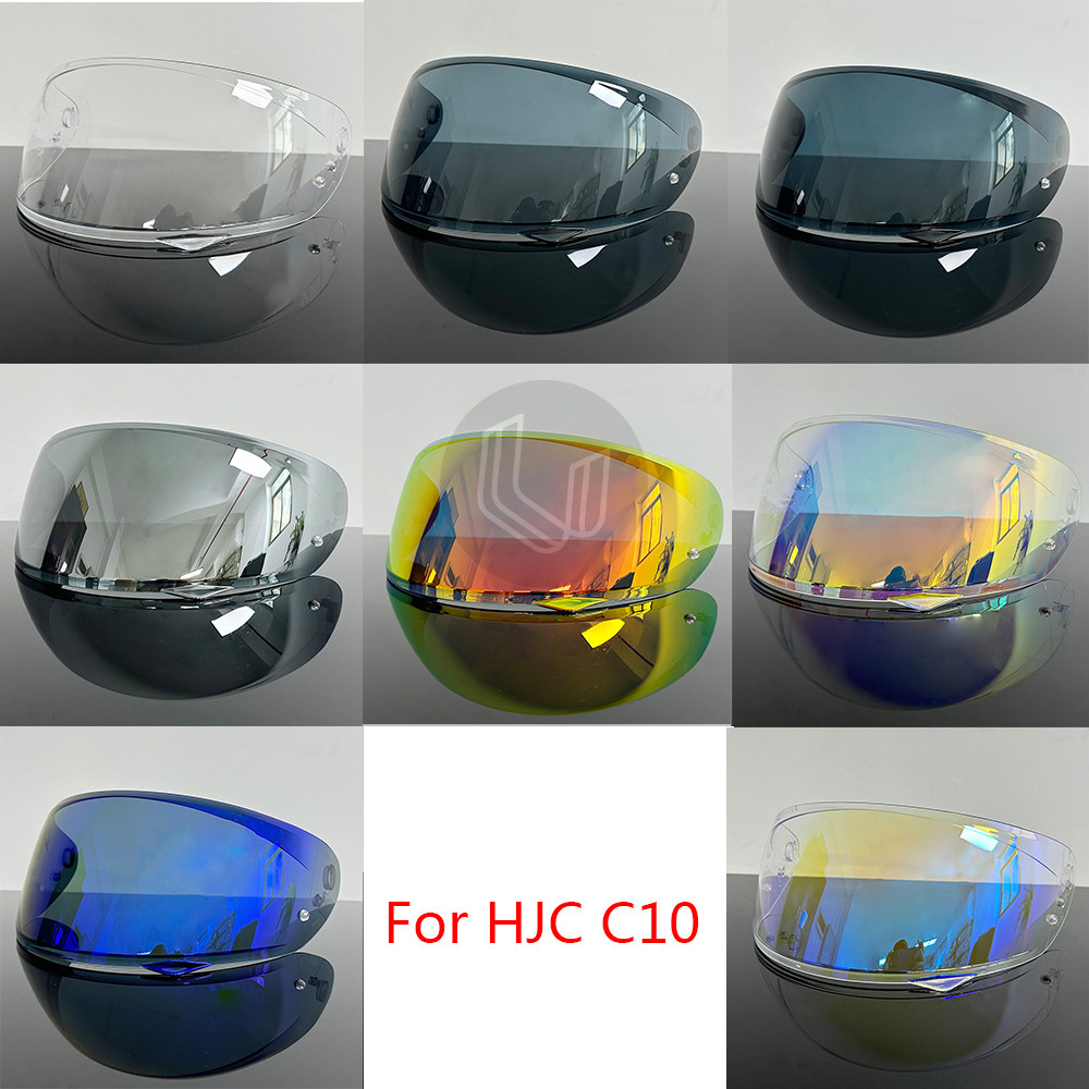 C10 หมวกกันน็อค Visor เลนส์รถจักรยานยนต์ Full Face หมวกกันน็อค Visor เลนส์เปลี่ยนเลนส์สําหรับ HJC C1