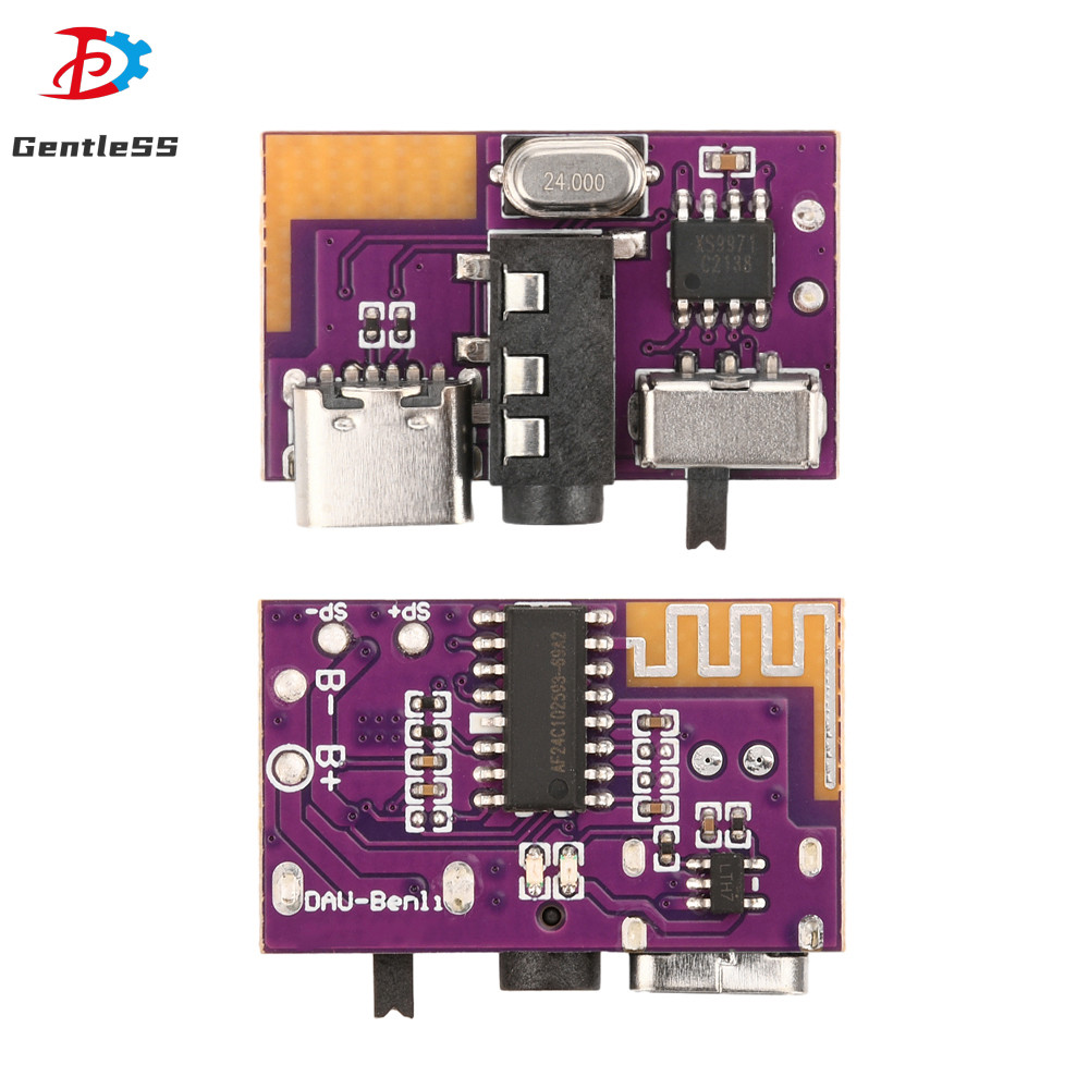 DC3.5V-5V 5W Mono Audio Amplifier บอร์ดถอดรหัสบลูทูธรองรับอินเทอร์เฟซ TYPE-C คู่ TWS