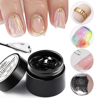 BORN PRETTY Solid Moulding เล็บเจล Soak Off เล็บ Glitter กระจกผง Chrome ฝุ่น Pigment ชุดตกแต่งเล็บ