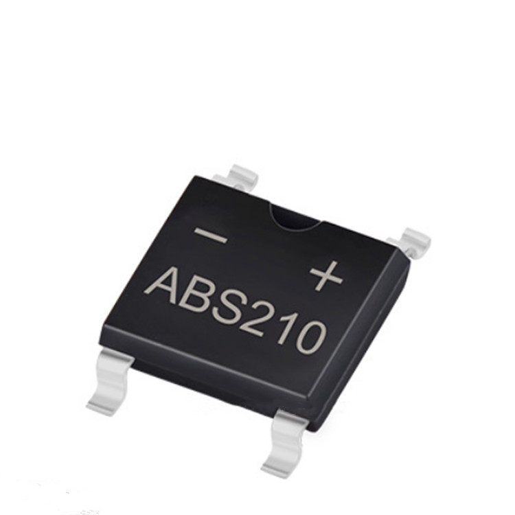 ABS210 Qiaodui SOP-4 ชิปขนาดใหญ่ 2A1000V Patch บรรจุภัณฑ์ ABS สะพานวงจรเรียงกระแสบางเฉียบ
