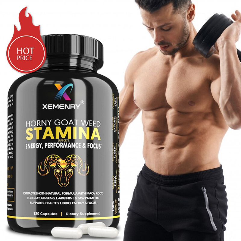 Xemenry - Epimedium Endurance Support Capsules - ปรับปรุงพลังงานและโฟกัส - ประกอบด้วย Maca Root, L-A
