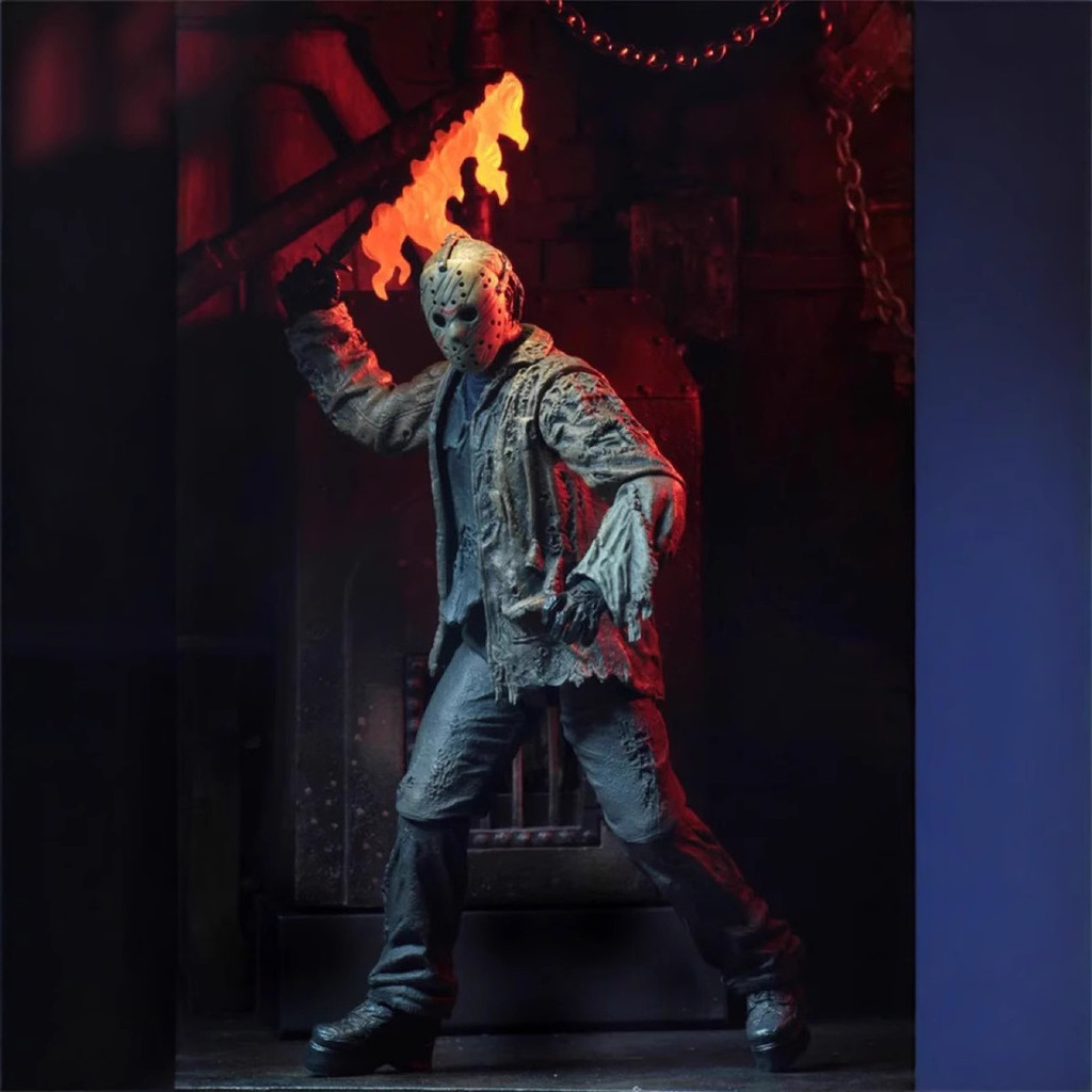 [คลังสินค้าพร้อม] NECA39725 Freddy vs Jason Freddy vs Jason 23cm รูปตุ๊กตา