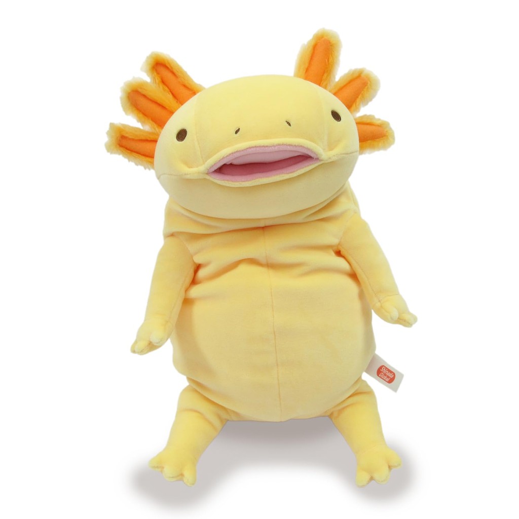 Shinada Global Mochi Series Mochi Upa Sunflower (L) 22×22×30cm Plush Toy Axolotl Animal MOUP-0350S