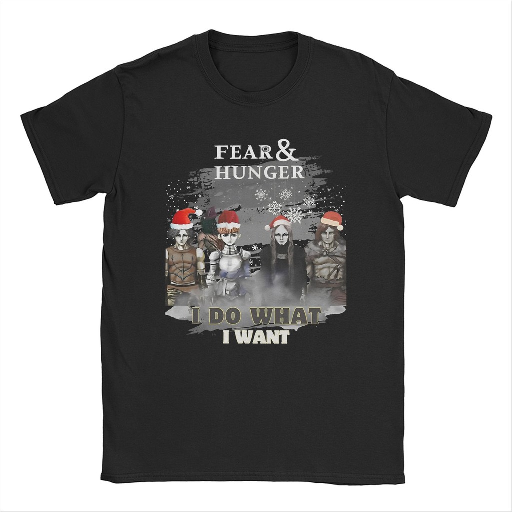 Mens Fear and Hunger Termina Christmas T เสื้อสยองขวัญเกมผ้าฝ้าย merch ความแปลกใหม่แขนสั้น O คอ Tee 
