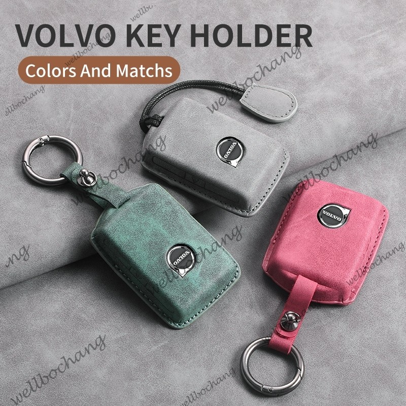 Volvo XC90 XC60 XC40 C40 V60 S90 S60 Checkge Volvo รถ Remote Key Case พวงกุญแจรถตกแต่งพวงกุญแจ